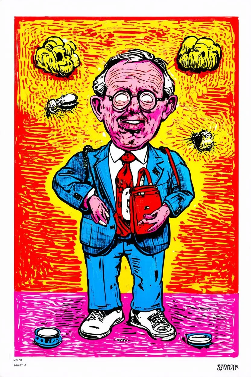 The void of futile pursuit; Lowbrow post-modern pop art with a Philip Guston Palette