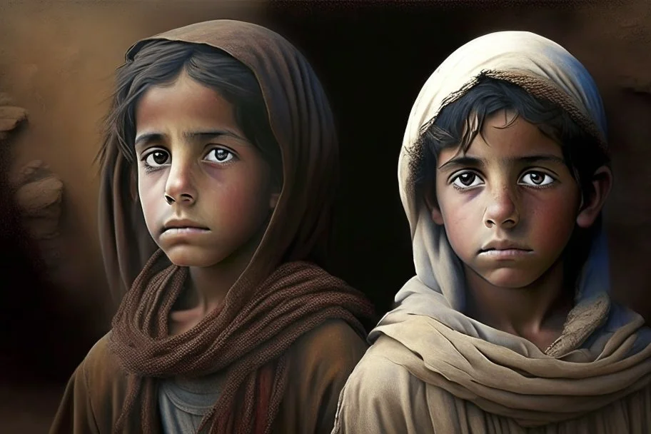 A boy and a girl from the time of Abraham