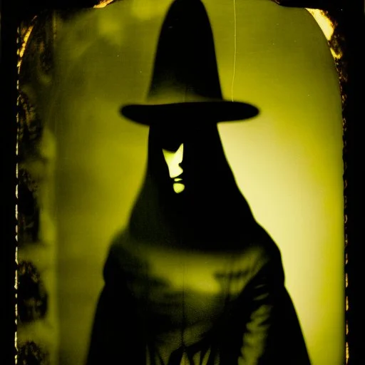 Daguerrotype close up some mysterious figures, odd background, cinematic, Hieronymus Bosch, Max Ernst vegetal life, rotten, ambient light, ghost