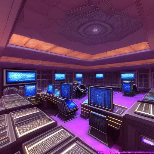 interior of a galactic ship, command center, 128K, hyperdetailed, intricate