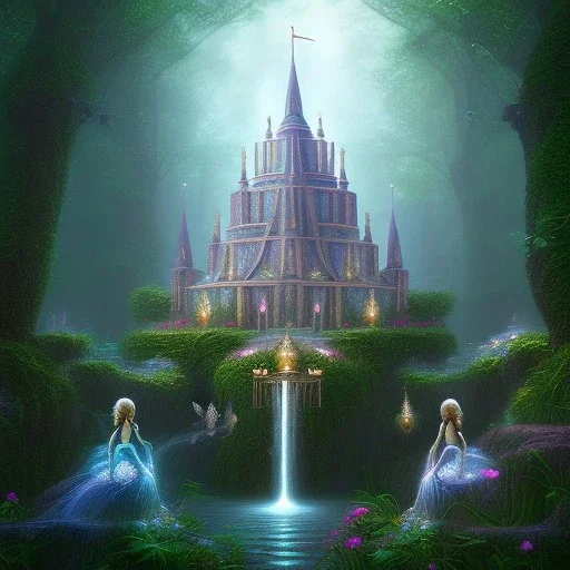 Temple of fairies like a dream within a dream within a dream