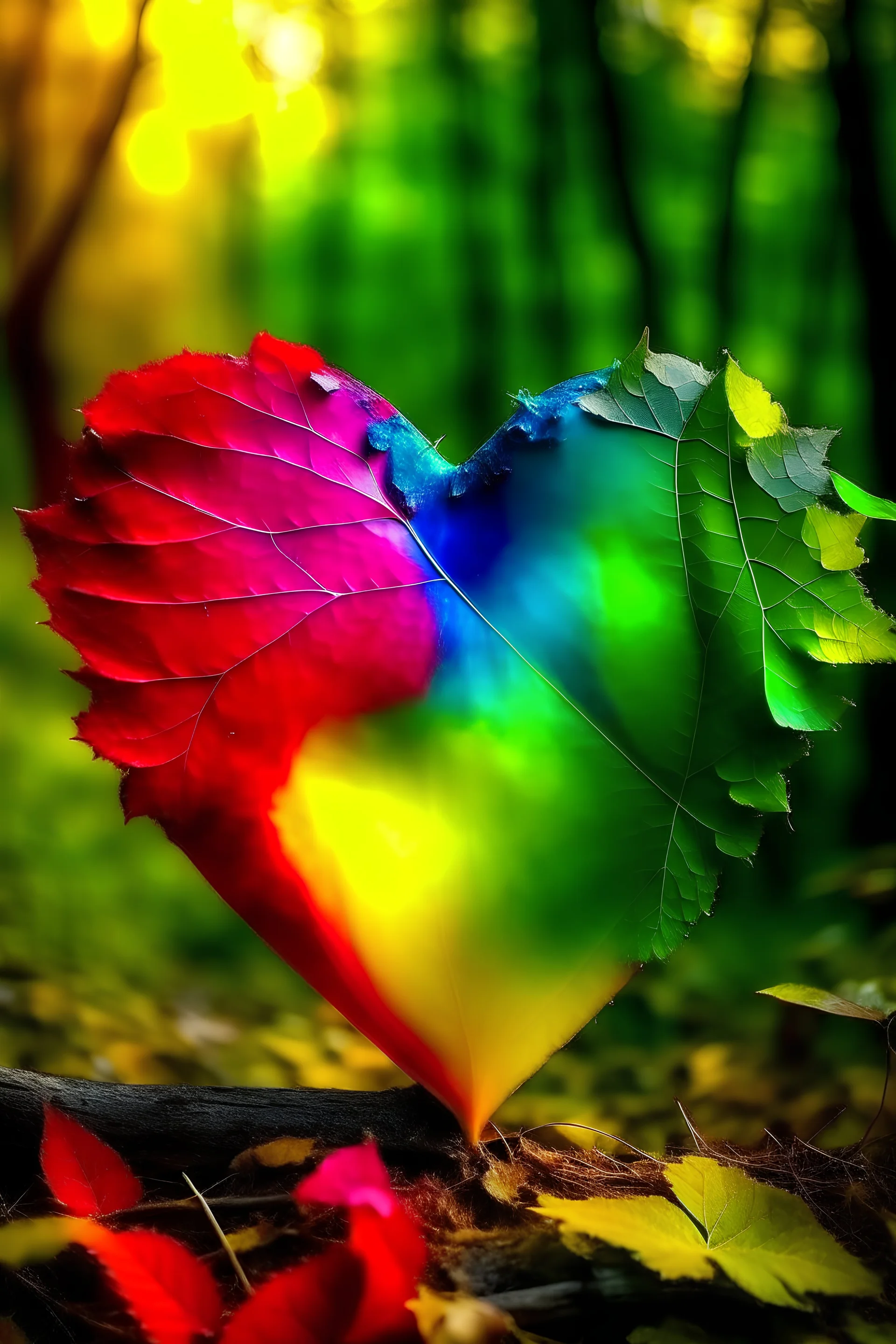 Bild im Herz bunt liebe natur