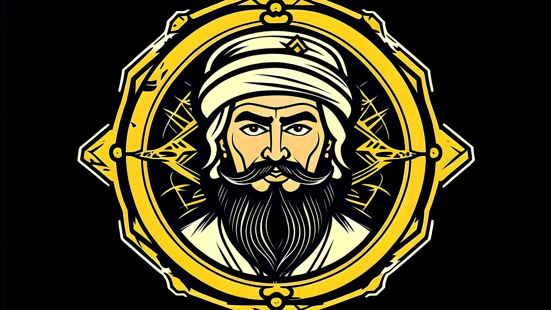 The logo of a YouTube channel specializing in ancient Arab Islamic history and with a distinctive character