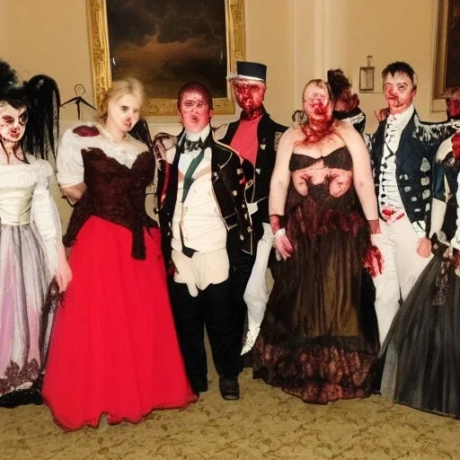 zombies at a napoleonic ball