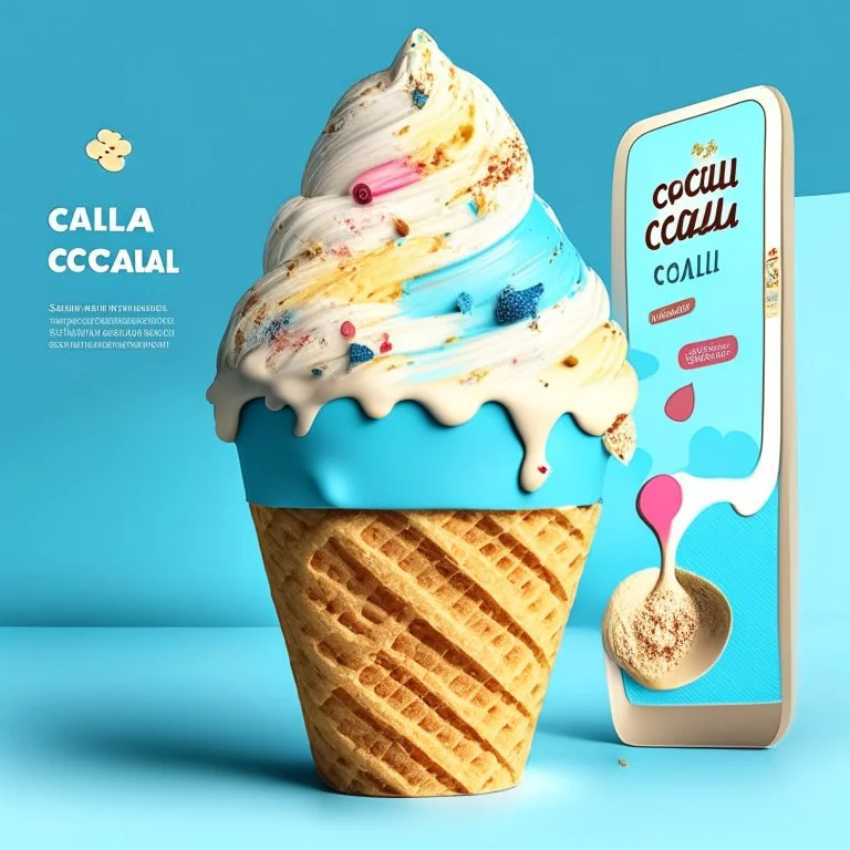 Social Media Design for a Ice cream