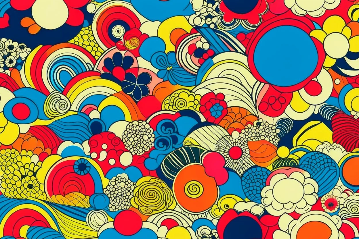 JAPANESE POP ART theme PATTERN