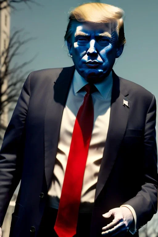 Ultra realistic image night, Donald trump zombie, suit, blood, torn arm, night, the walking dead style, dark ambient, highly detailed, White House background, concept art, unreal engine 5, ray tracing, RTX, focal lighting, ultra detail, volumetric lighting, 3d, finely drawn, high definition, high resolution.