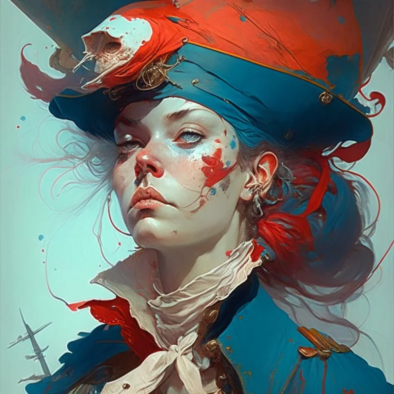 dream portrait of female pirate by james jean