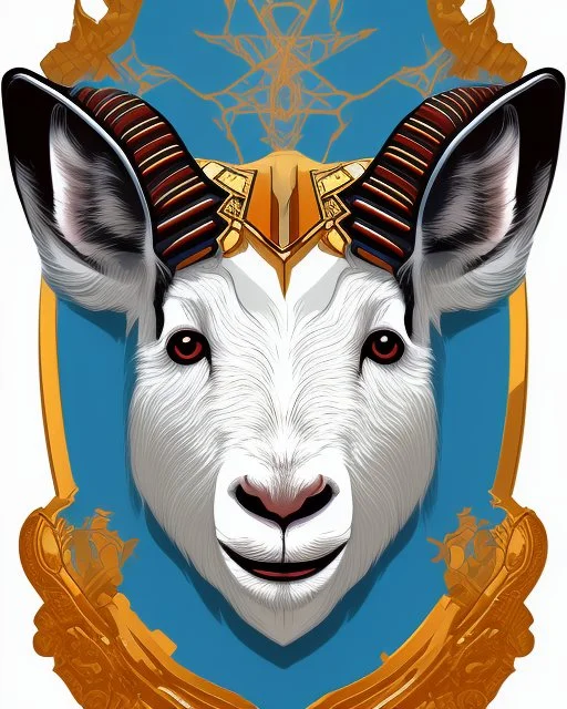 I want a goat head in vector