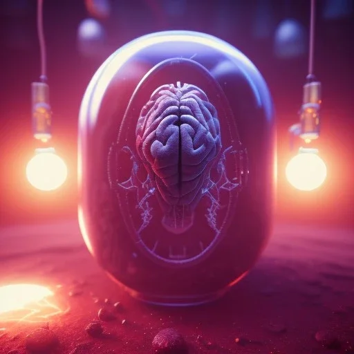 a bloody brain inside a glowing mana potion, steam punk, realistic, made in octane, cinematic, ultra-realistic, extremely detailed octane rendering, 8K, VRAY Super Real ar 2:3, dof photorealistic futuristic 50mm lens hard lighting dark gray tintype photograph, realistic lighting