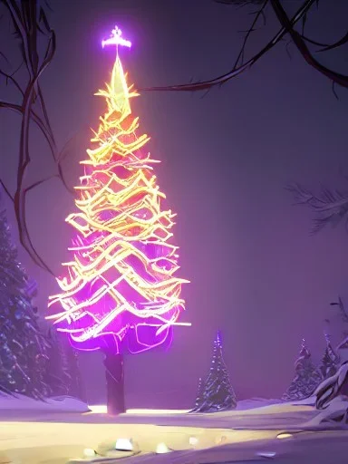 A warlock Christmas tree