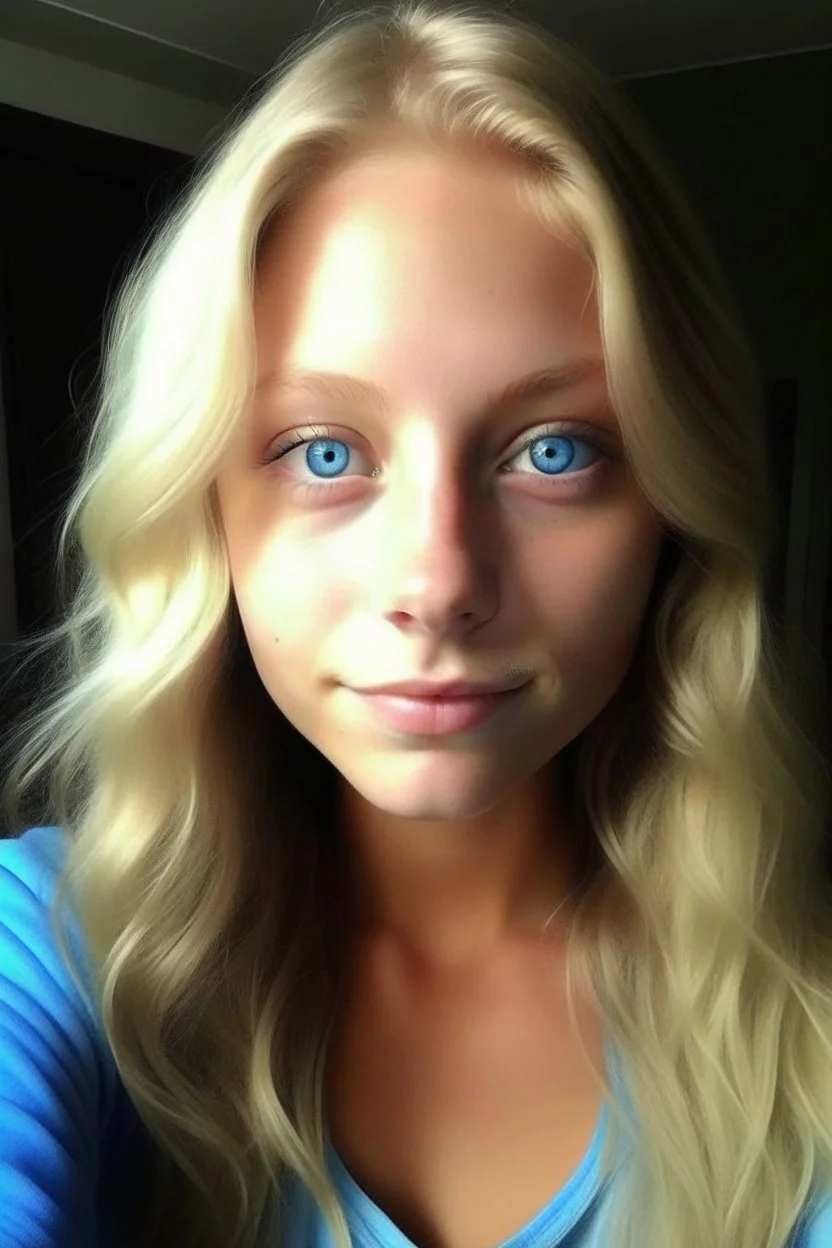 22 year old female, blonde, blue eyes