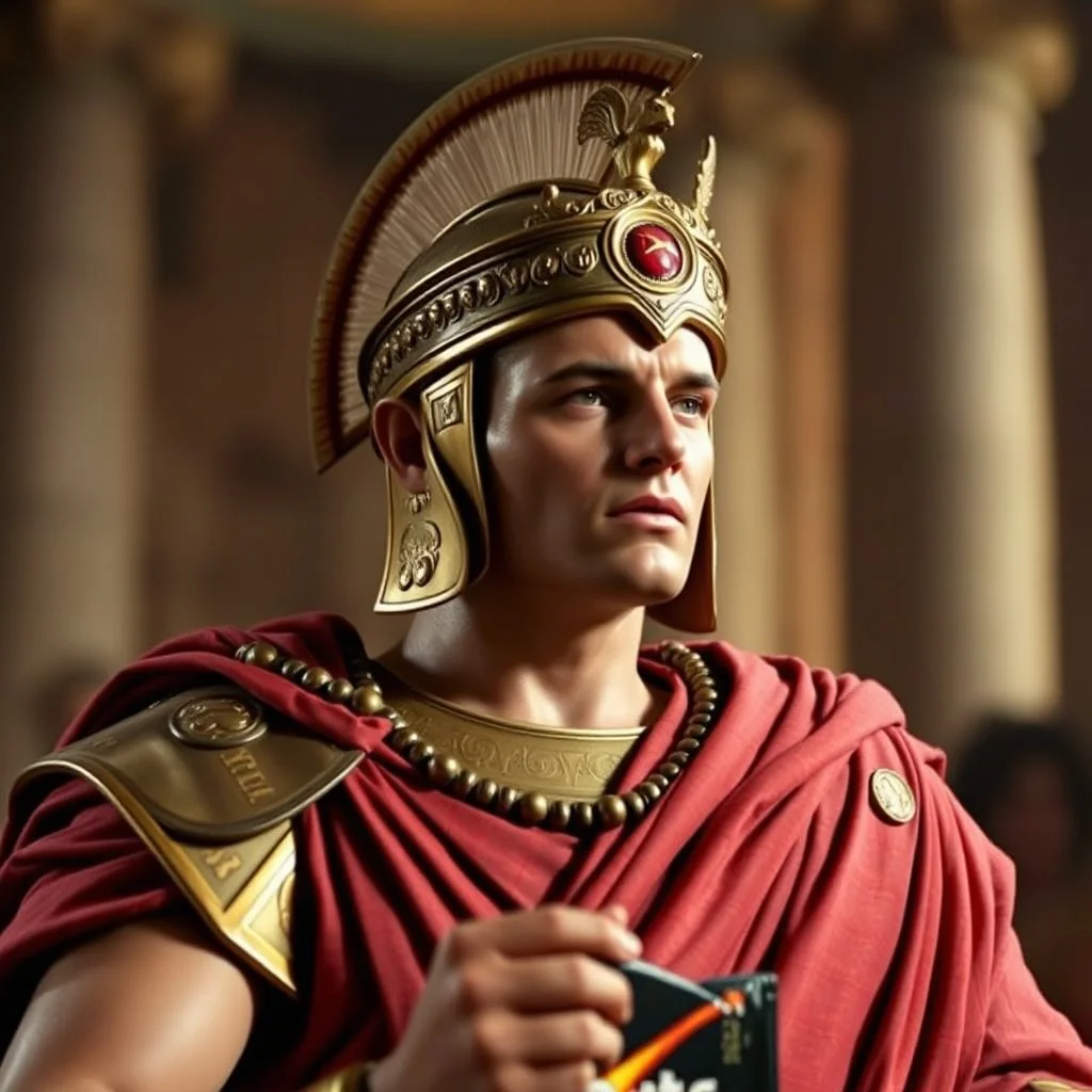 The Roman Emperor Caligula stars in a television commercial for Doritos