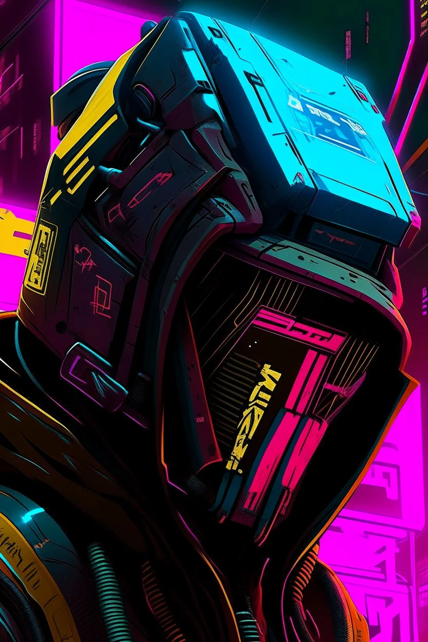 capybarra with rilfe M4 with helmet with neon background color with text Szczepan with cyberpunk style