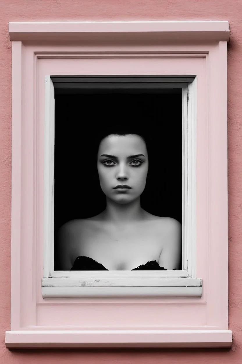 Looking through my eyes as a window; neo-surrealism in pale pastels constrasted with black and white