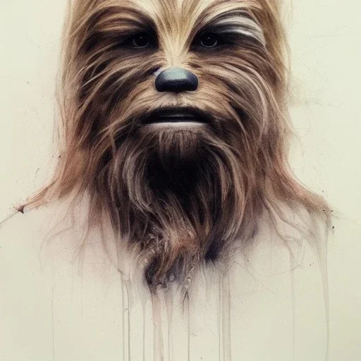 photorealistic and intricate chewbacca by Agnes Cecile, soft natural colors