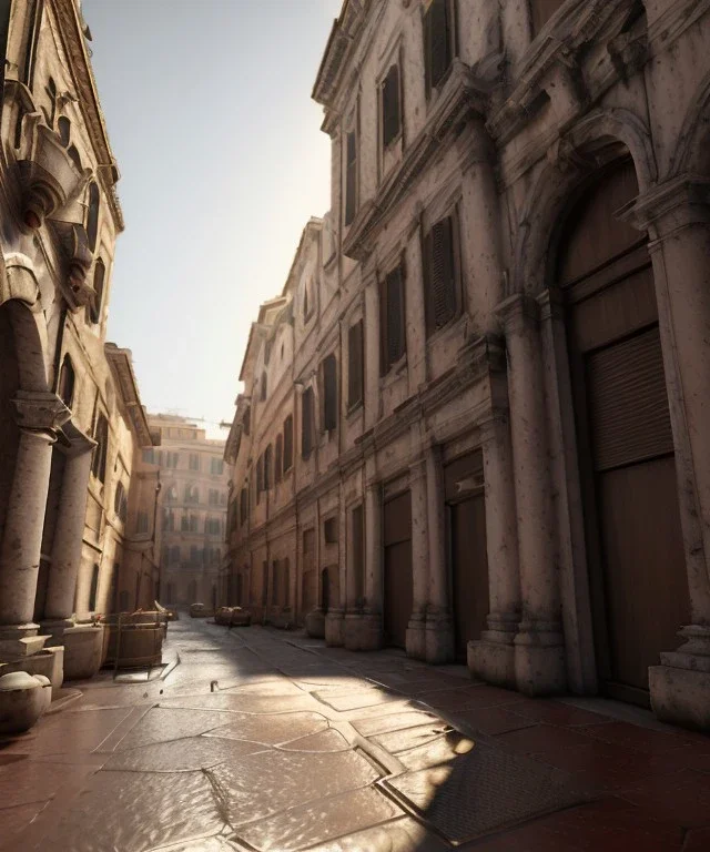 Rome, smooth, god rays, unreal engine 5, ray tracing, RTX, lumen lighting, ultra detail, volumetric lighting