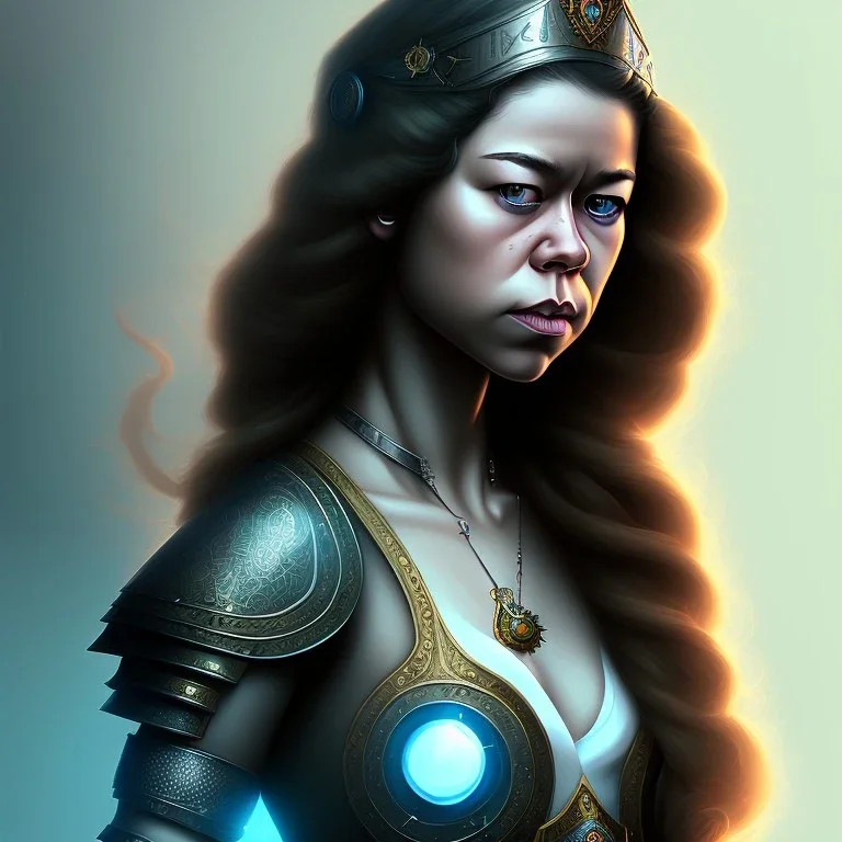 tatiana maslany, warrior witch female hero, fantasy, breasts