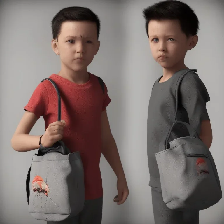 Children's bag, violence knife