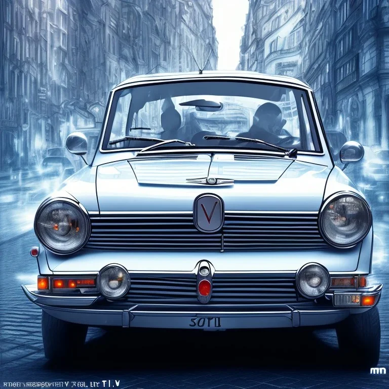 fiat 125p, city. high speed. high detailed