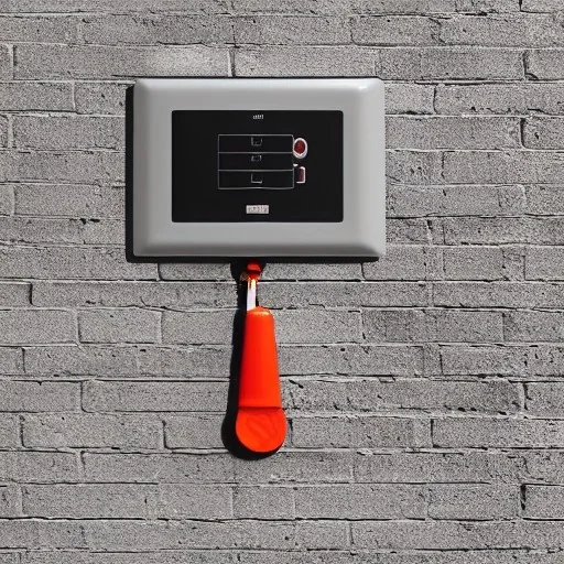 Fire alarm notifier on wall