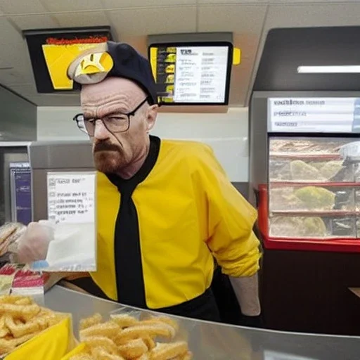 Walter White takes your order at McDonald's