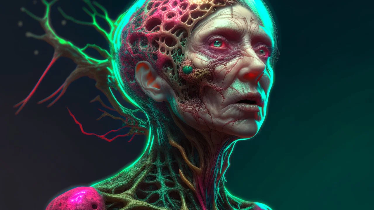 an immensely fertile, parasitized, woman. fecund brood-bearing 8k warped human form, prominently, artful, digital art trending on artstation 8k high res