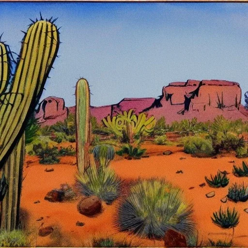 georges herriman Coconino County cactus landscape