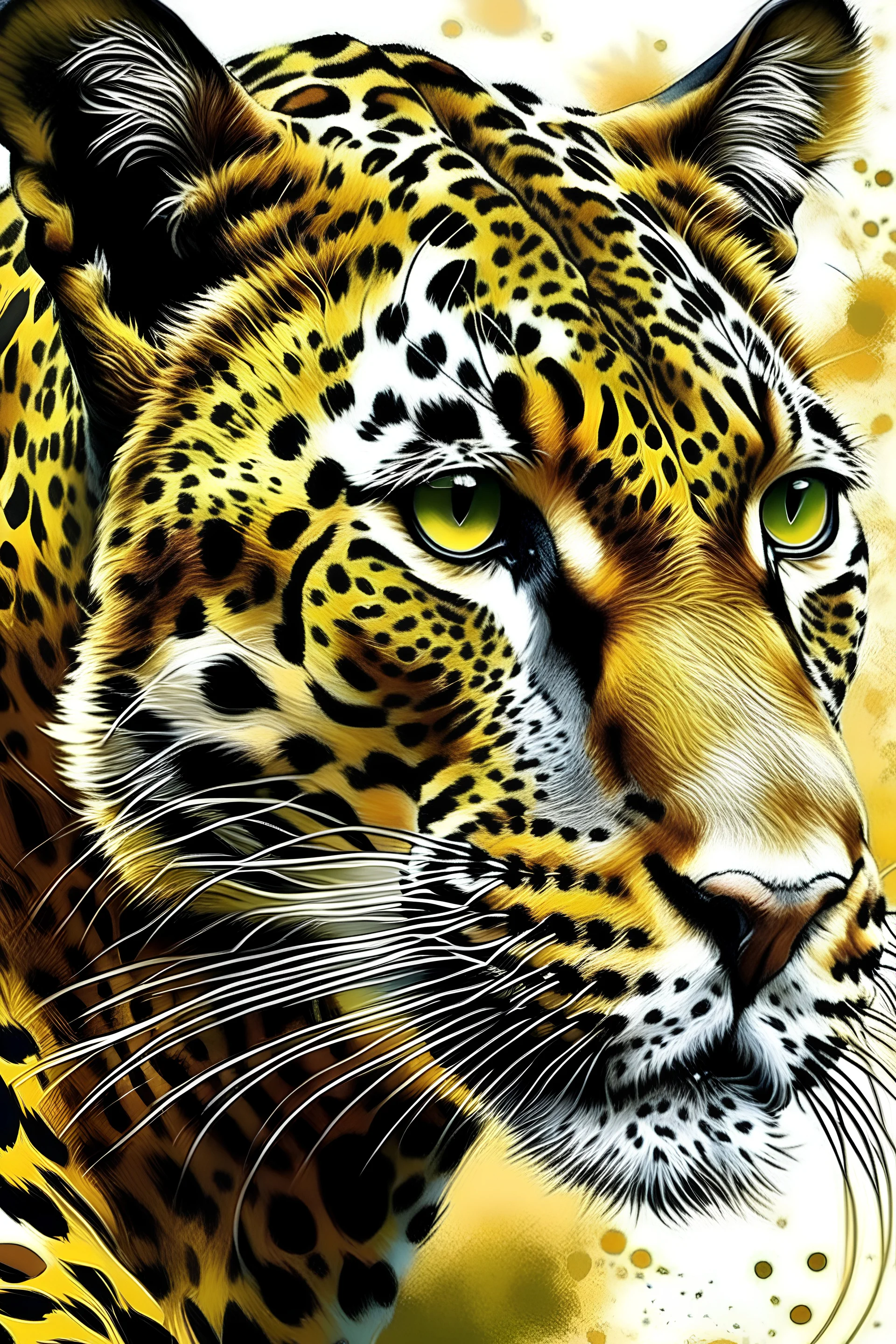 Discover the Perfect animal leopard Front Cover Design painting art logo