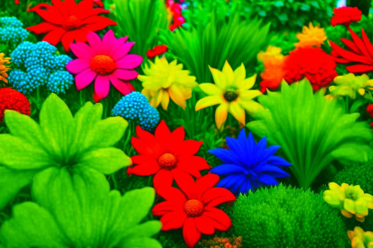 Colorful and beautiful plants .