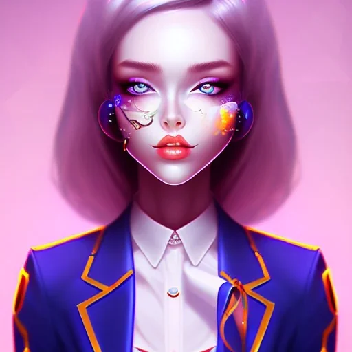 smile lady top with sai