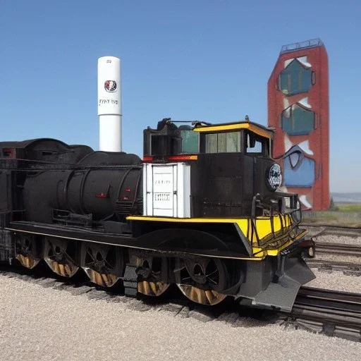 mashup locomotive and a rocket