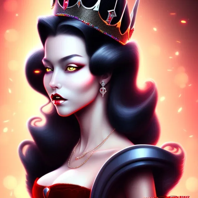 Sexy evil queen black hair full image