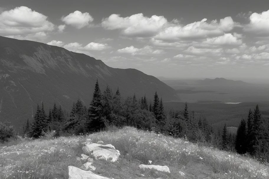 hiking simple black and white