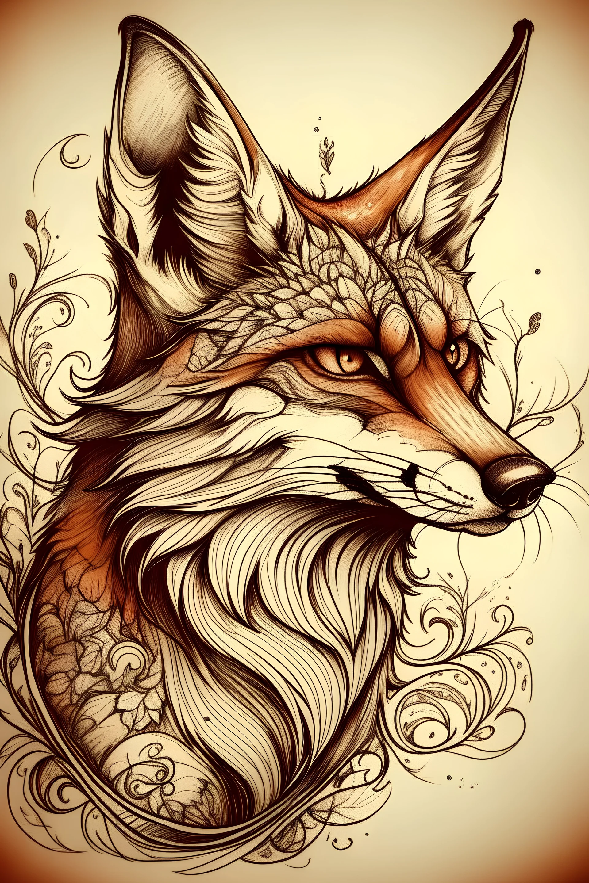 Fox tattoos? Here's my Celtic fox! : r/foxes