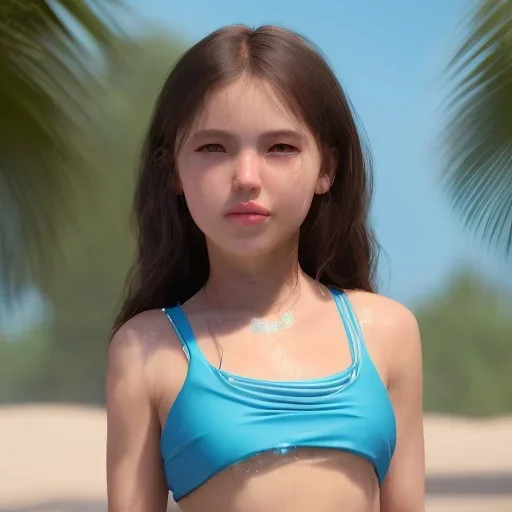 girl wear swimsuit looks very details, hyper realistic, rtx, 8k, in a photorealistic