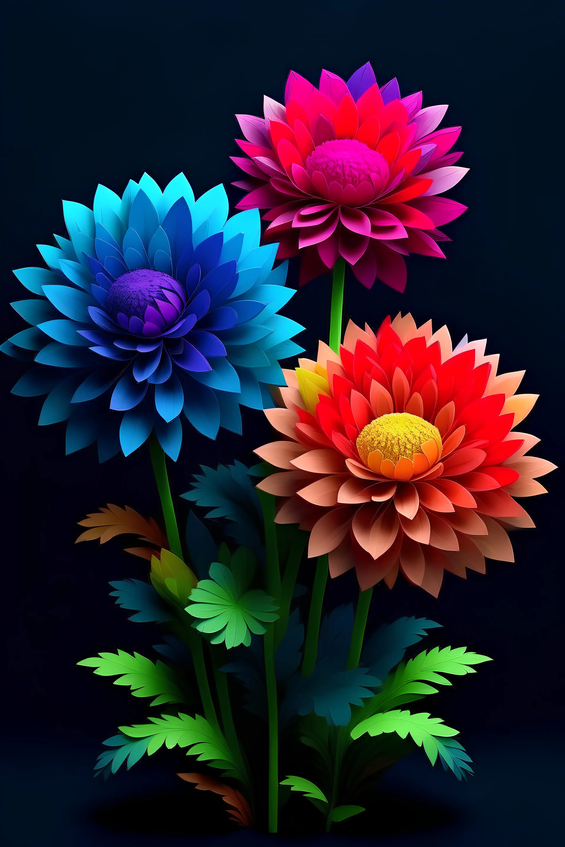 FOTOS, VETORES DE CORAÇAO A LOUVE 3d FLORES. COLORIDAS ,CASA