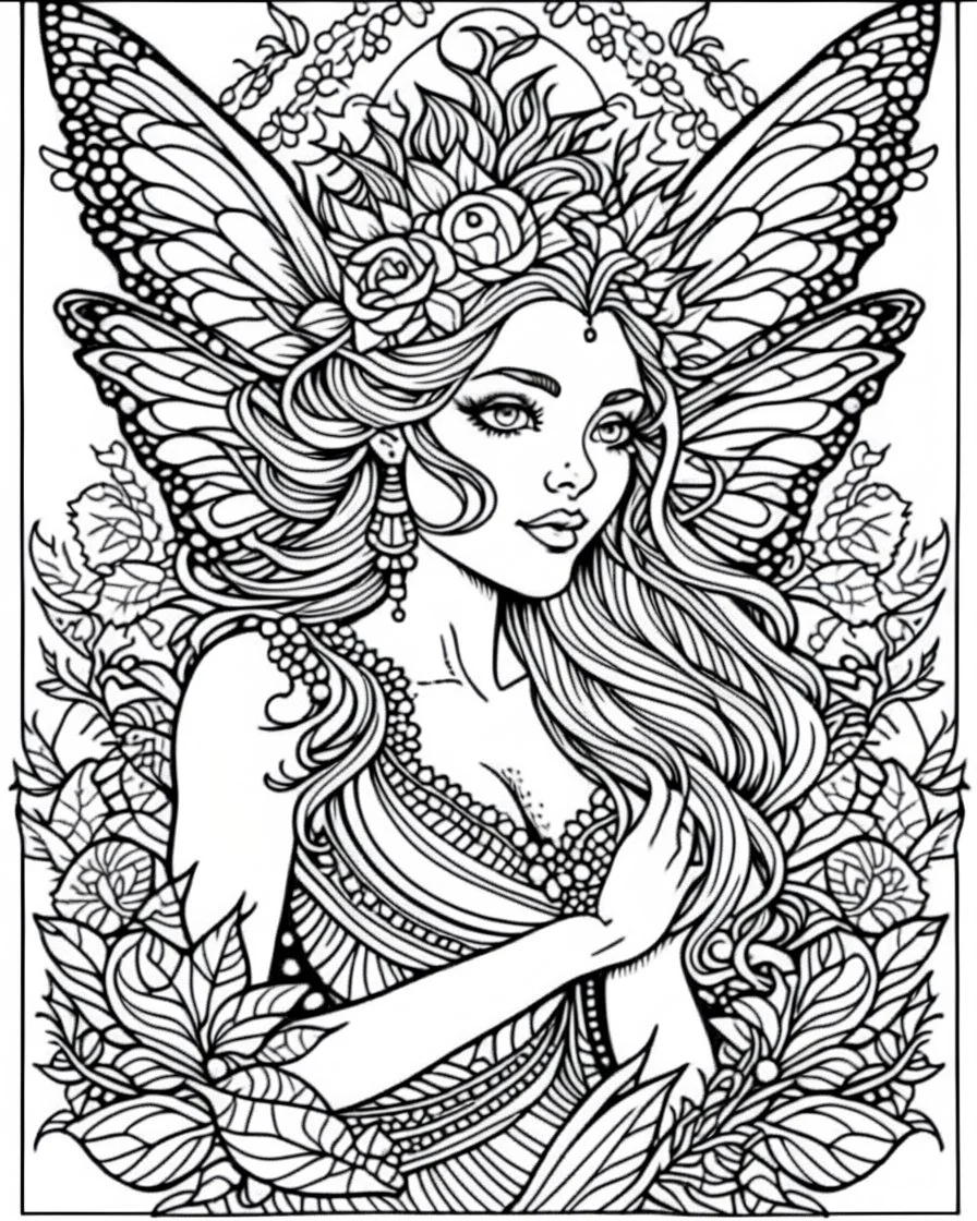 fairy coloring page