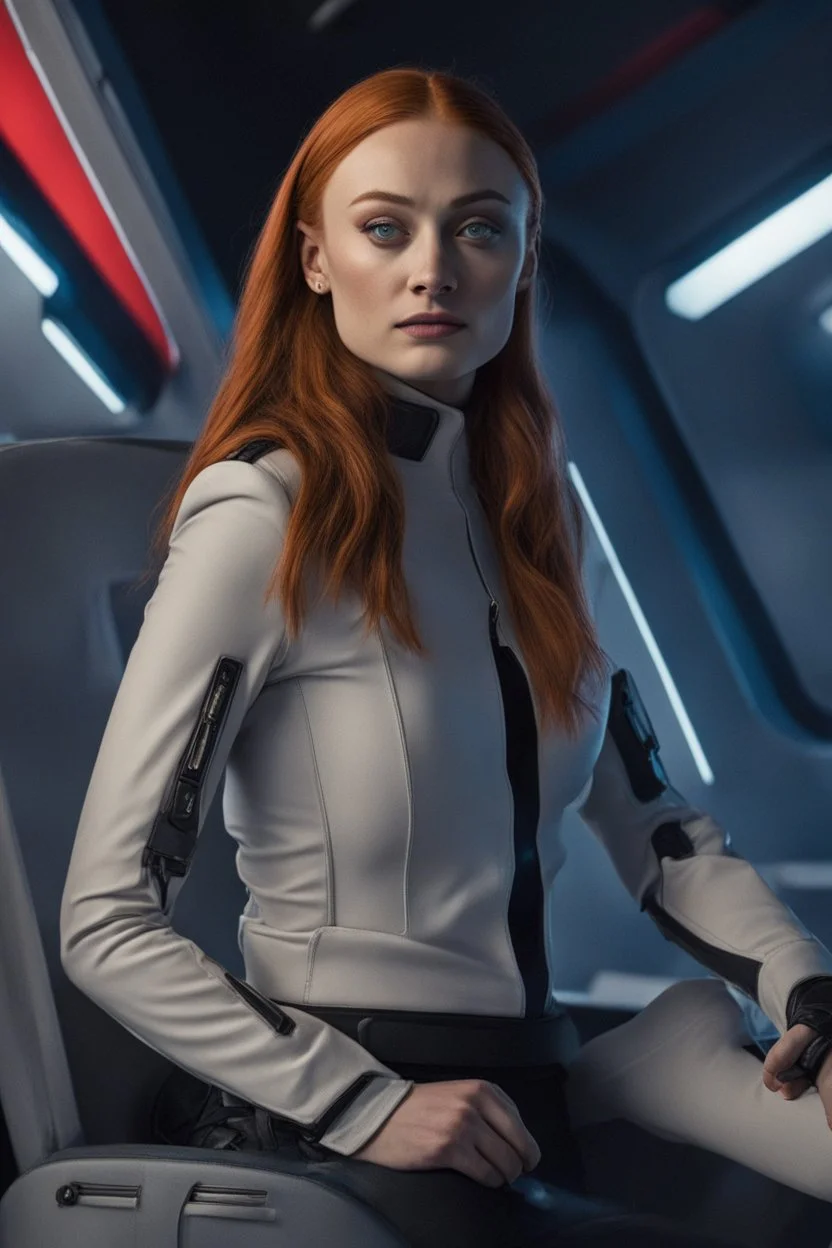 Sophie Turner in Rebel Starship