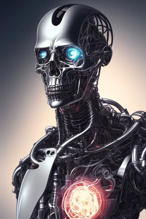 future, cyborg, terminator, brain, men