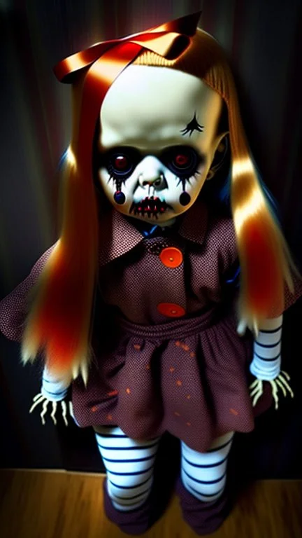 Creepy halloween doll