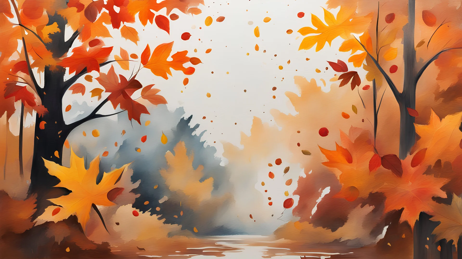 background canvas, autumn, ART, gouache drawing, fine drawing, paint drips, 8K,