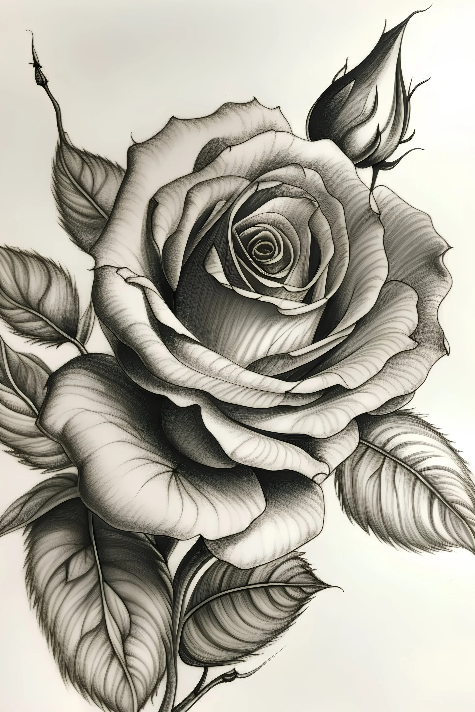 rose drawing