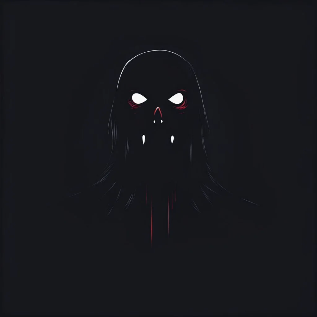 minimalist horror dark background