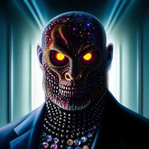 Ultra detailed fullbody Portrait in oil on canvas of Freezer Villain ,extremely detailed digital painting, extremely detailed face,crystal clear Big glowing eyes, mystical colors ,perfectly centered image, perfect composition, rim light, beautiful lighting,masterpiece,8k, stunning scene, raytracing, anatomically correct, in the style of robert e howard and Wizyakuza and Ohrai Noriyoshi and Simon Bisley and uncannyknack