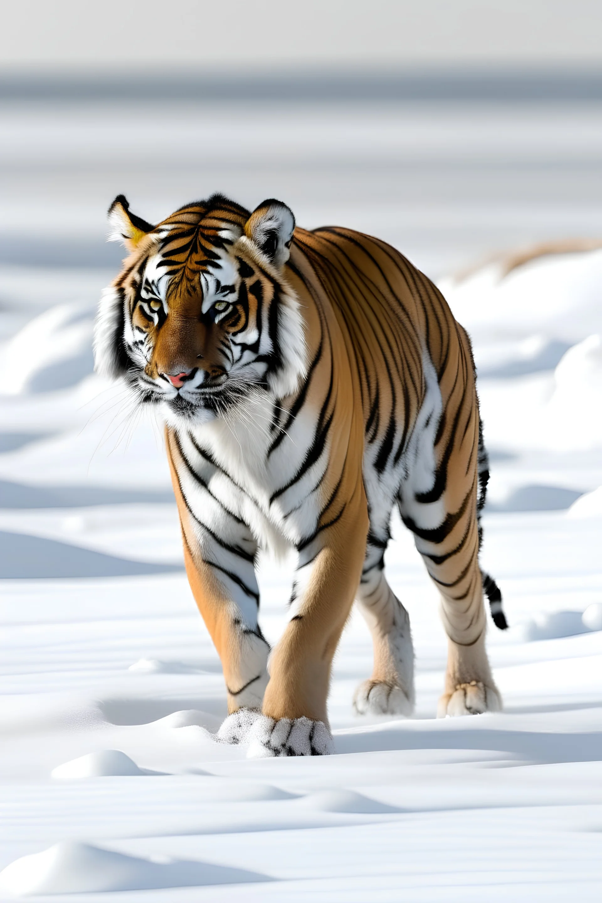 tiger in arctic