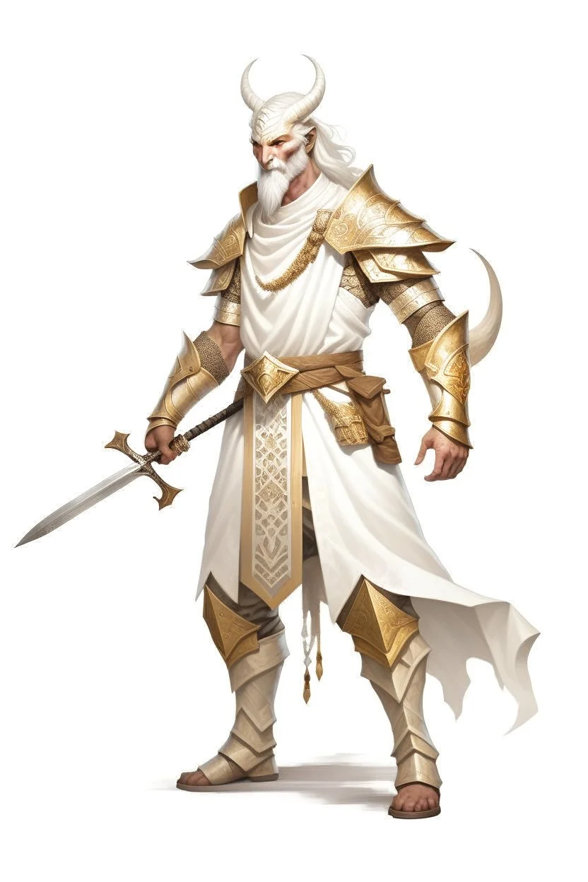 Full Body, Male White Dragonborn, Monk, Knight, boxer pose, White and Gold outfit colour theme, no weapons