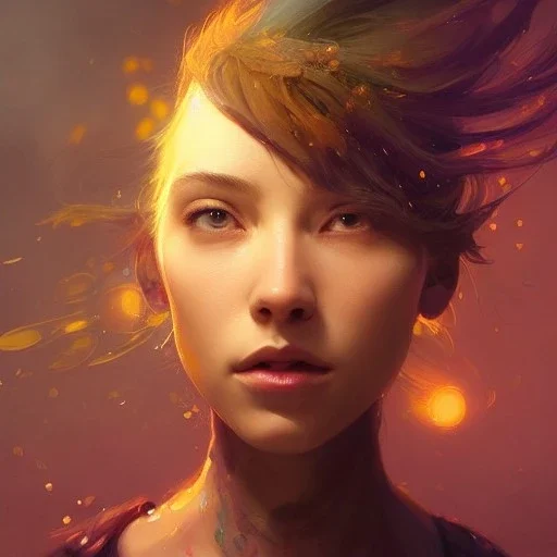 A small creature, magic, head and shoulders,deep colours, 8k resolution concept art portrait by Greg Rutkowski, Artgerm, WLOP, Alphonse Mucha, dynamic lighting, hyperdetailed,intricately detailed ,Splash art, trending on Artstation, triadic colors, Unreal Engine 5 , volumetric lighting Splash art fantasy"