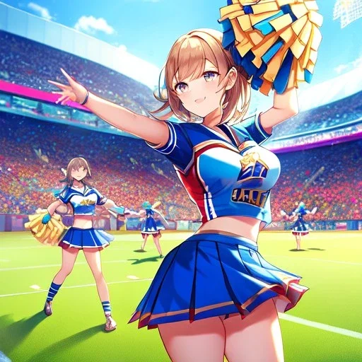 Clear focus,High resolution,High quality, Cheerleader