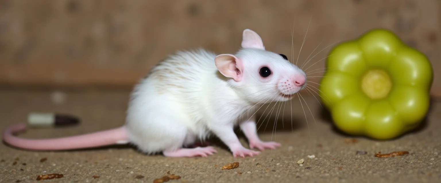 rat albino hot dog